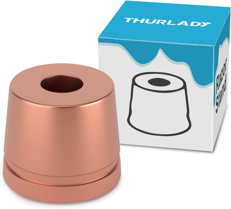 THURLADY Safety Razor Stand, Safety Razor Holder (Rose Gold) - Image 1